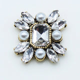 10pcs 19*20mm Alloy Rhinestone Box Greeting Card Decoration Buckle DIY Ribbon