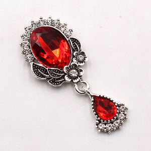 10pcs Oval Rhinestone Acrylic Pendant DIY Jewelry Decoration Accessories