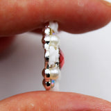 10pcs Resin Flower Pearl Rhinestone Acrylic Buckle DIY Jewelry Clothing