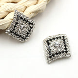 10pcs 27*30mm Rhombus Glass Rhinestones for Garment Decoration DIY Jewelry