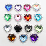 10pcs Silver Heart-shaped Pendant DIY Jewelry Accessories