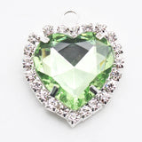 10pcs Silver Heart-shaped Pendant DIY Jewelry Accessories