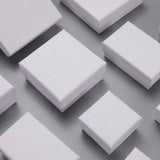10pcs Jewelry Packaging Boxes 7x7x3cm Paper Case Necklace Bracelet Storage