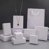 10pcs Jewelry Packaging Boxes 7x7x3cm Paper Case Necklace Bracelet Storage