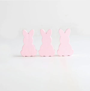10pcs Easter Rabbit Wooden Beads DIY Home Decoration Jewellery Children's Toys