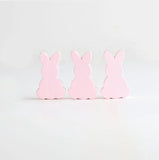 10pcs Easter Rabbit Wooden Beads DIY Home Decoration Jewellery Children's Toys