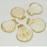 10pcs Conch Shell Shape Metal Plated Female Jewelry Shell Pendants