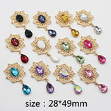 10pcs Rhinestone Acrylic Pendant DIY Clothing Decoration Jewelry Accessories