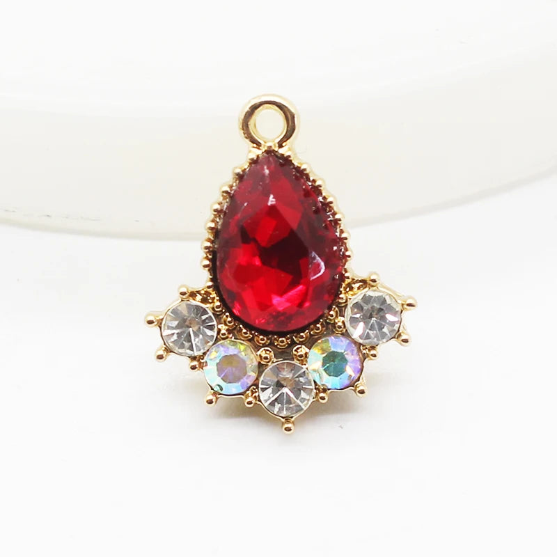 10pcs 20 * 16mm Crystal Water Drop DIY Pendant Diamond Accessories