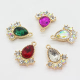 10pcs 20 * 16mm Crystal Water Drop DIY Pendant Diamond Accessories