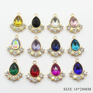 10pcs 20 * 16mm Crystal Water Drop DIY Pendant Diamond Accessories