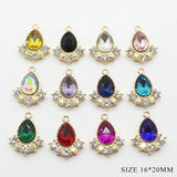 10pcs 20 * 16mm Crystal Water Drop DIY Pendant Diamond Accessories