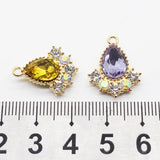 10pcs 20 * 16mm Crystal Water Drop DIY Pendant Diamond Accessories