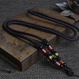 10pcs Agate Wood Beads Lanyard for Jade Pendant Multicolor Chain DIY