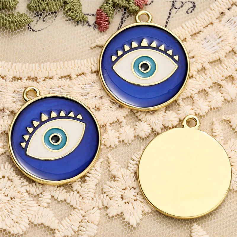 10pcs/lot Eye Fish Charms Pendant for DIY Necklace Earrings Jewelry Making