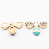 10pcs Mini Bee Rhinestone Box Clothing Jewelry Accessories