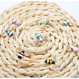 10pcs Mini Bee Rhinestone Box Clothing Jewelry Accessories
