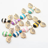 10pcs Mini Bee Rhinestone Box Clothing Jewelry Accessories