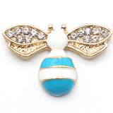 10pcs Mini Bee Rhinestone Box Clothing Jewelry Accessories