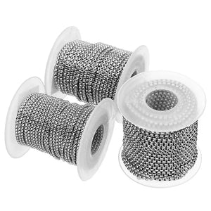 Stainless Steel Necklace Chains Box Square Link Chains for DIY Jewelry Makings