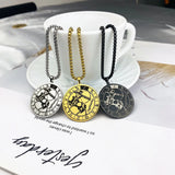 12 Constellations Sagittarius Stainless Steel Round Chain Necklace