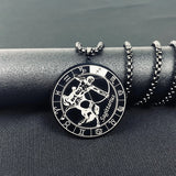 12 Constellations Sagittarius Stainless Steel Round Chain Necklace