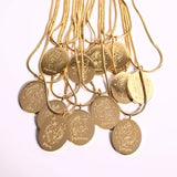 Zodiac Sign Horoscope Necklace 12 Constellations Lucky Pendant