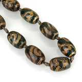 Natural Tibetan Dzi Beads 13.5in Strand Stone Beads for DIY Bracelet Necklace