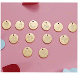 12Pcs 15mm Birth Flowers Charms Stainless Steel DIY Jewelry Making