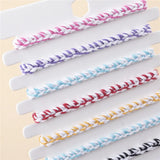 12Pcs/set Eyes Rhinestone Charms Bracelet Set