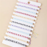 12Pcs/set Eyes Rhinestone Charms Bracelet Set