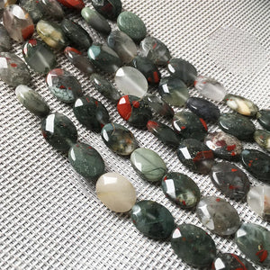 12pcs Natural Stone Beads Egg Shape Charm for DIY Jewelry Necklace
