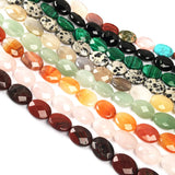 12pcs Natural Stone Beads Egg Shape Charm for DIY Jewelry Necklace