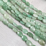 12pcs Natural Stone Beads Egg Shape Charm for DIY Jewelry Necklace