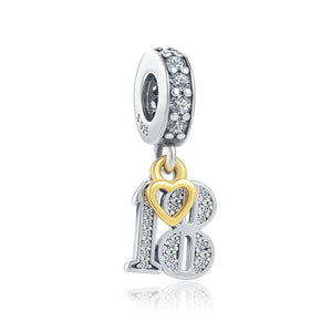 Silver 925 Bracelet Jewelry Pendant Dangle Charm DIY Beads