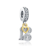 Silver 925 Bracelet Jewelry Pendant Dangle Charm DIY Beads