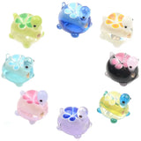 13/18mm Crystal Turtle Lampwork Glass Beads Spacer for Jewelry Making