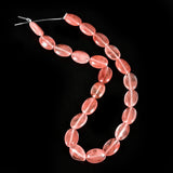Cherry Quartz Beads Watermelon Crystal Glass Bracelet Necklace DIY 15inch