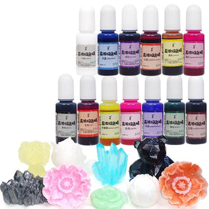 13 Colors Set 10g Epoxy UV Resin Mix Dye Colorant Resin Pigment DIY Crafts