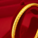 14K Bangles Jewelry Women Pulseira Feminina Not Fade