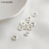 14K Plated Round Twist Closed Gasket Jump Rings for DIY Jewelry Making