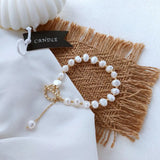 14k Filled Baroque Pearl Bracelet for Women, Wedding Gift