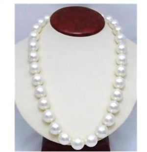 14mm AAA South Sea Shell Pearl Round Beads Necklace for Women