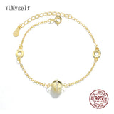 15+4cm Pure Silver Bracelet by Plated Pretty Jewelry Girl Real 925 Jewellery