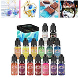 15 Colors Alcohol Ink Diffusion Resin Pigment Set for Jewelry Making