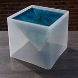 Large Pyramid Frame Set Triangle Silicone Mold Resin Craft Jewelry