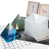 Large Pyramid Frame Set Triangle Silicone Mold Resin Craft Jewelry