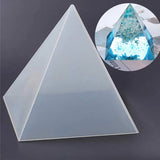Transparent Large Pyramid Silicone Resin Mould Craft Jewelry Crystal Mold Box