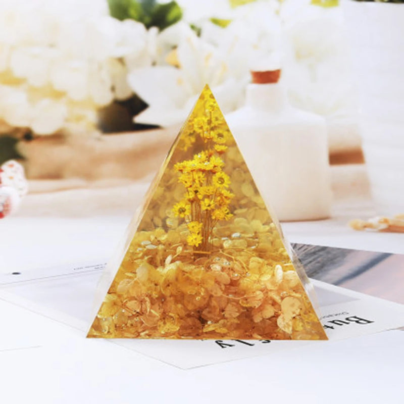 Large Pyramid Silicone Resin Mold Mould Resin Craft Jewelry Crystal Mold