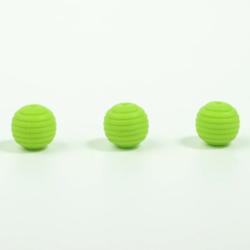 15MM 20pcs Colorful Silicone Baby Chew Beads DIY Toy Accessories